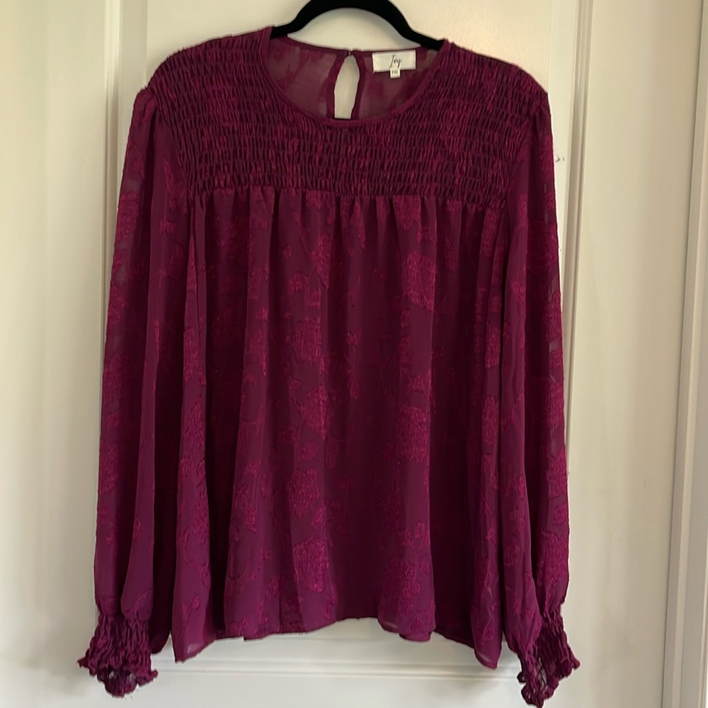 NWT Ivy violet ruched blouse size xxl
